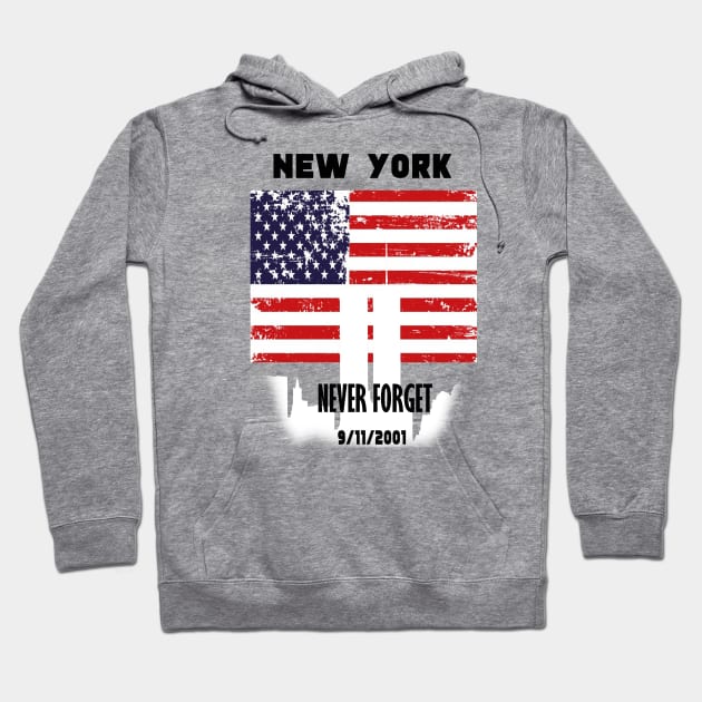 New York 9/11 Hoodie by simonartist